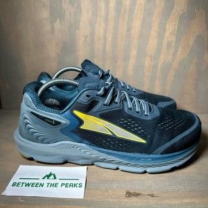 Altra Mens Torin 5 Running Shoes Blue Yellow Mesh Knit Low Top Lace Up 10